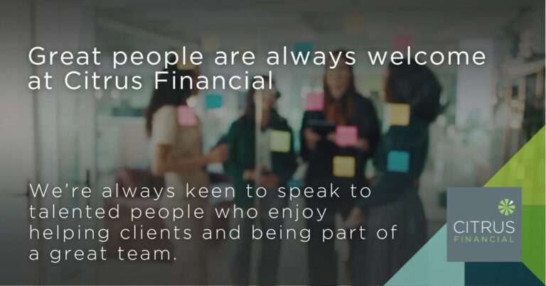 eam working together at Citrus Financial office in Sevenoaks