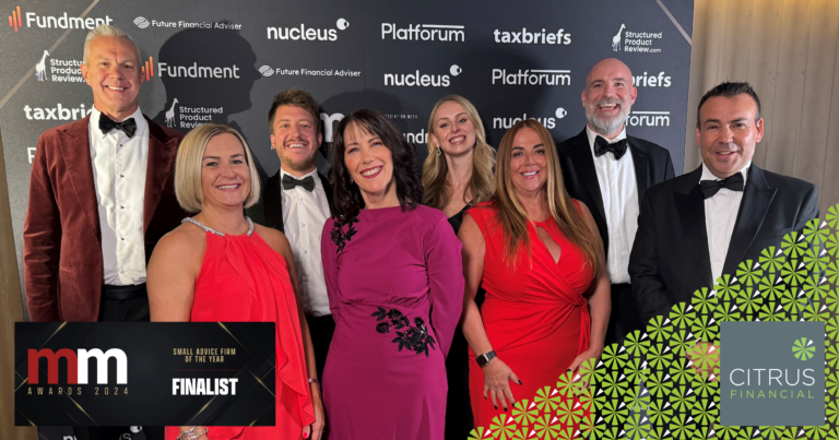 Citrus Financial attend the 2024 Money Marketing Awards