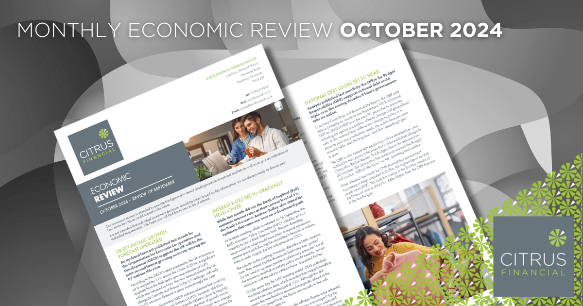 Citrus Financial’s Monthly Economic Review – September Highlights