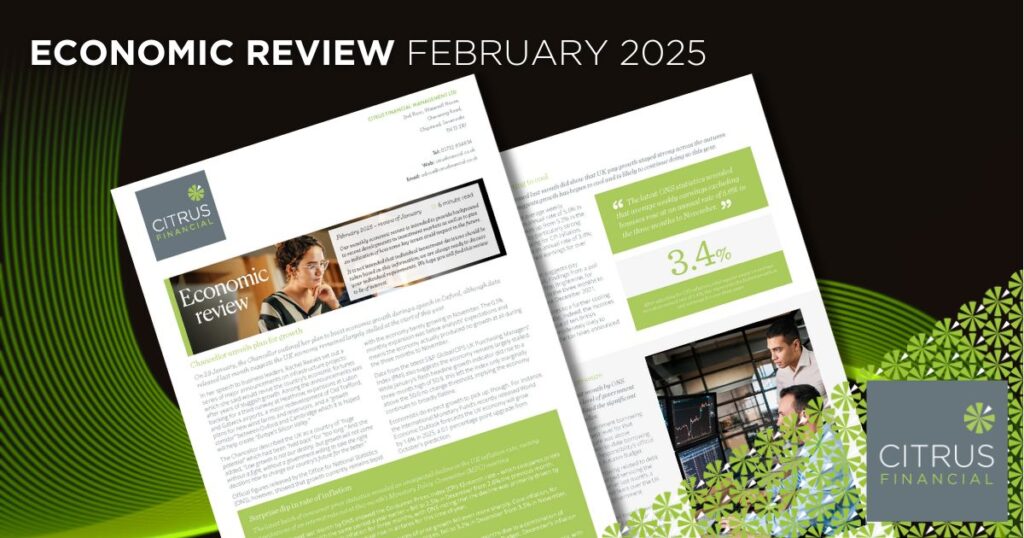 An image of the Citrus Financial Economic Review newsletter