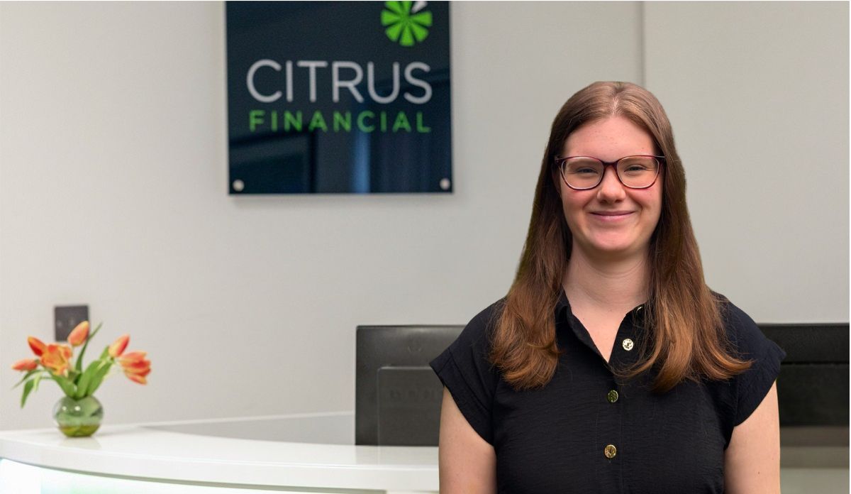 Kate Morrish in reception at Citrus Financial