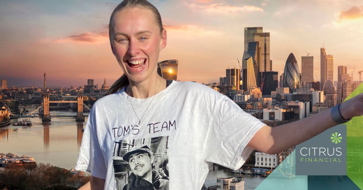 Jenny Brockman training for the London Marathon, running for Mind