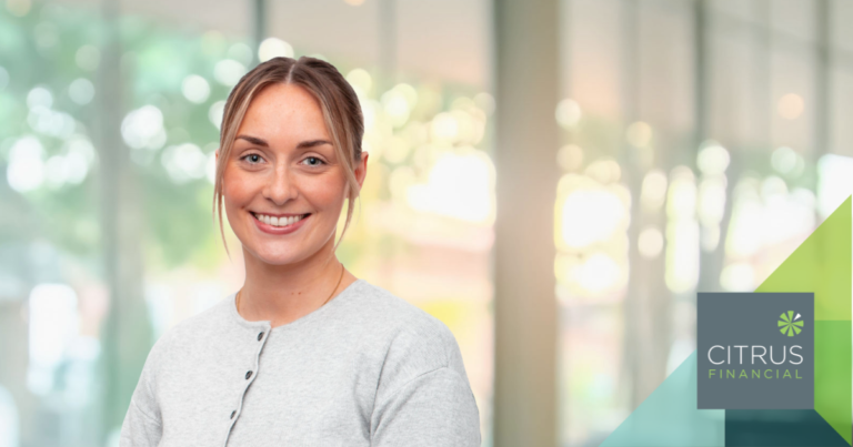 Phoebe Mills, Technical Administrator at Citrus Financial, supporting advisers and clients