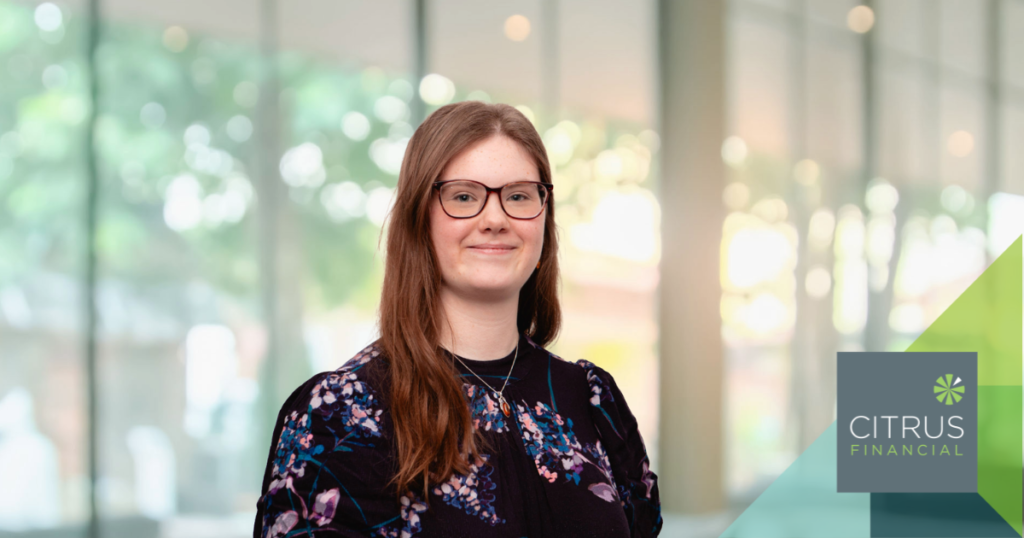 Kate Morrish from Citrus Financial smiling for her Getting to Know interview